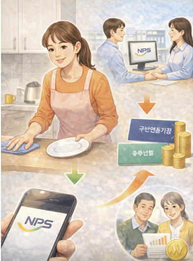 전업주부 국민연금 가입 전략｜임의가입&middot;추납으로 노후연금 준비하는 방법 관련 사진