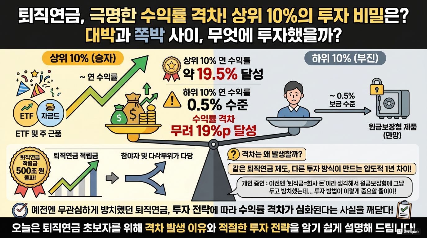 퇴직연금도 '대박'과 '쪽박' 사이…수익률 상위 10%는 무엇에 투자했을까?