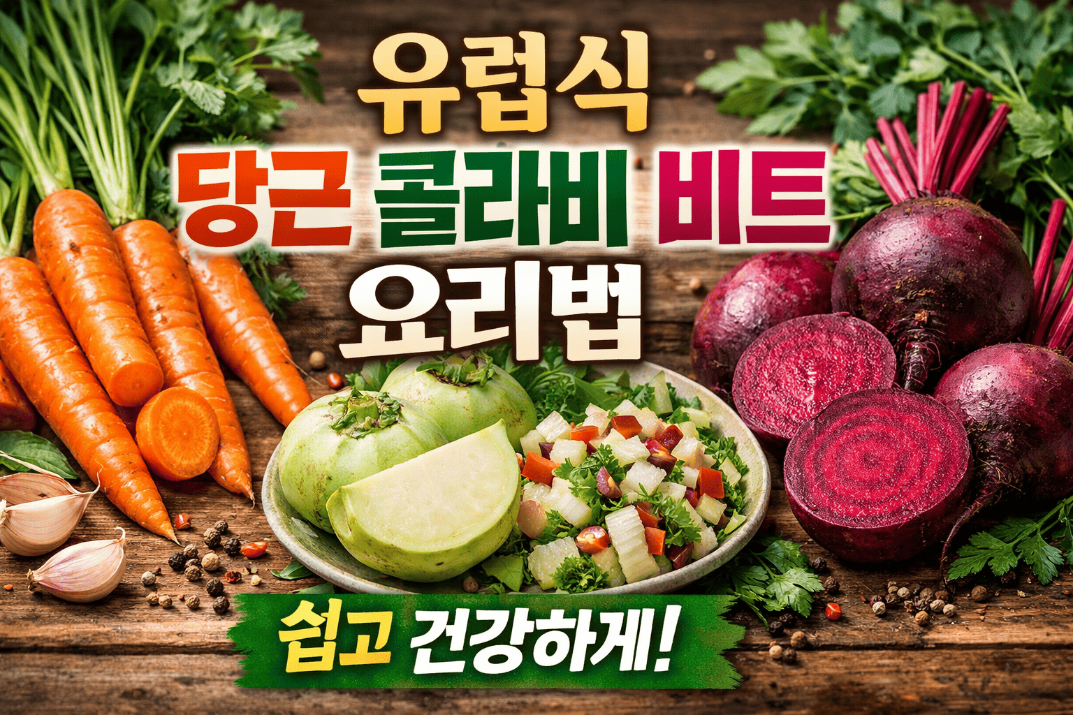 유럽식 당근 콜라비 비트 요리법 (지역별 활용 비교)