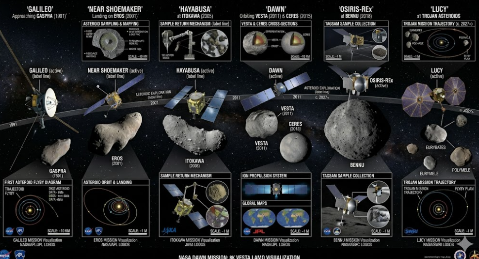 소행성 탐사선 역사