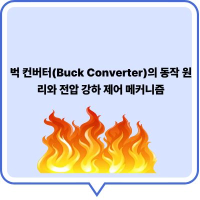 벅 컨버터(Buck Converter)의 동작 원리와 전압 강하 제어 메커니즘