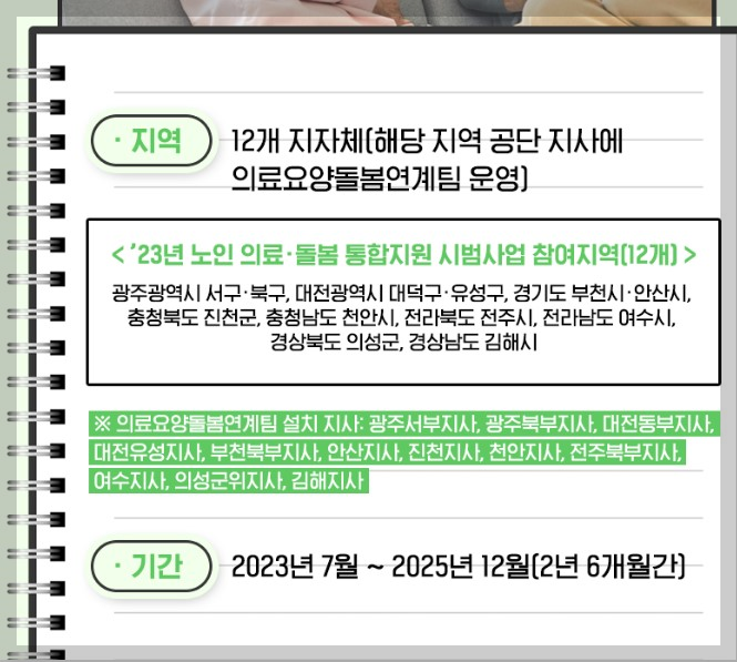 노인의료통합지원시범사업을 소개합니다