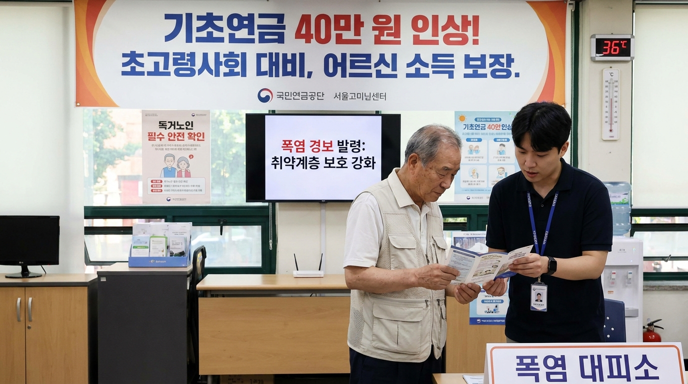 기초연금 40만원 인상 논쟁과 초고령사회 노후 소득보장 현실화 방안