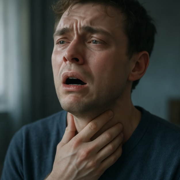 4. 사라지지 않는 목의 이물감