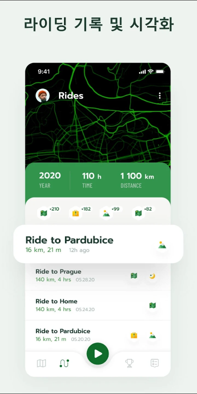 Cyclers, 자전거지도, 내비게이션 및 추적