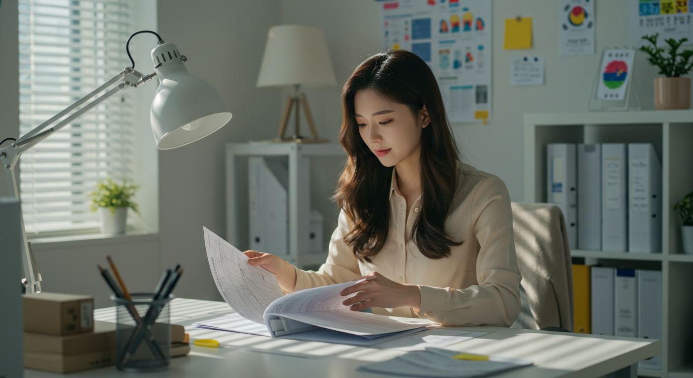 서류준비&amp;#44; 자가진단