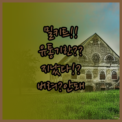 밀키트 유통기한 지났을 때 버려야 할..