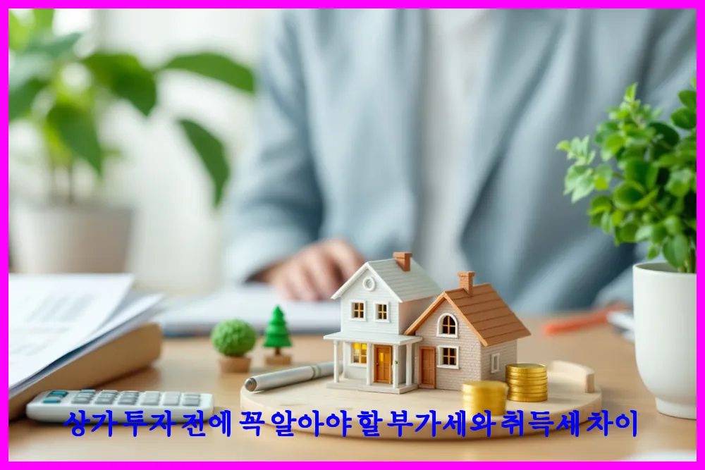 상가 투자 전에 꼭 알아야 할 부가세와 취득세 차이