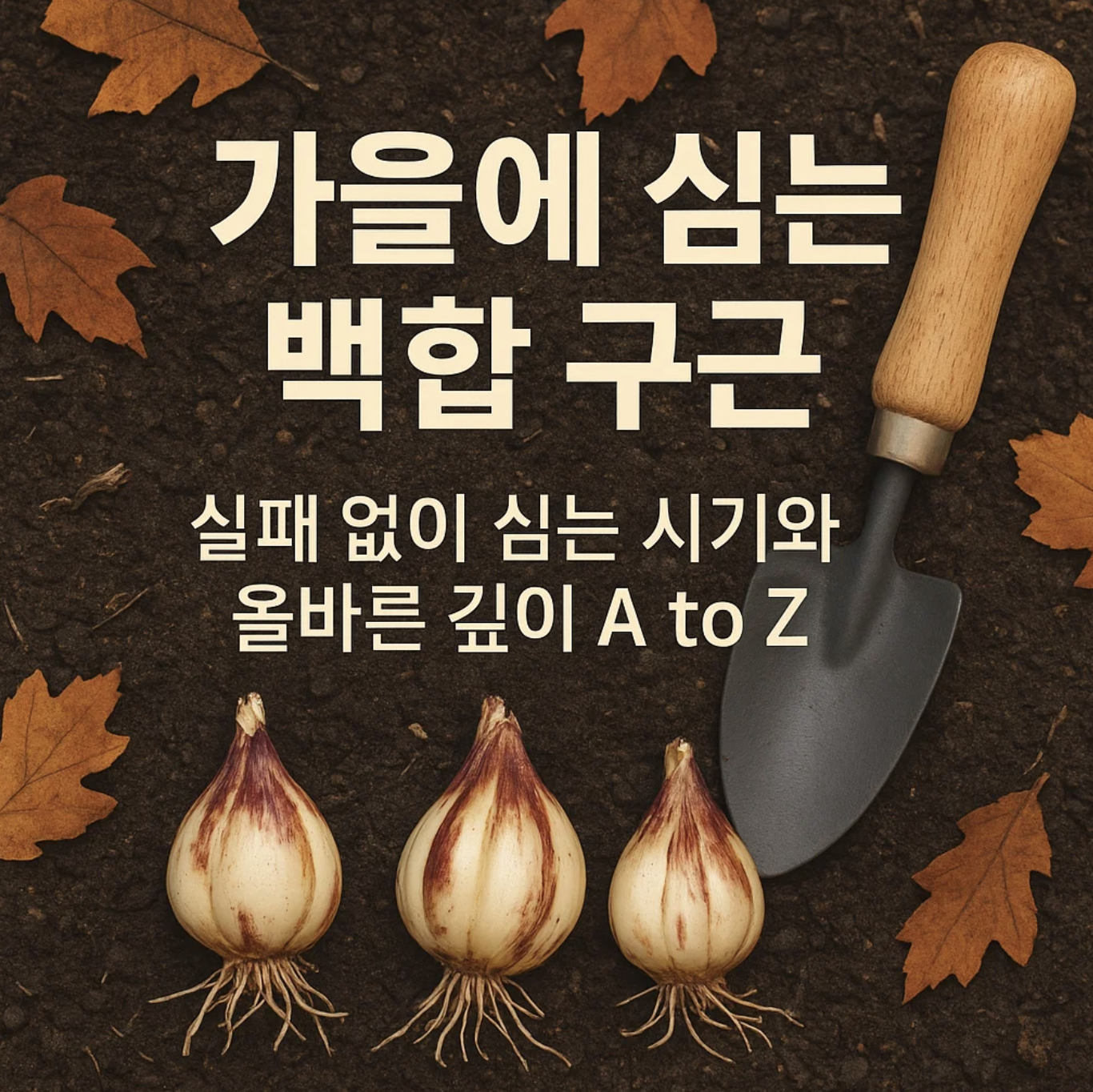 가을에 심는 백합 구근, 실패 없이 심는 시기와 올바른 깊이 A to Z