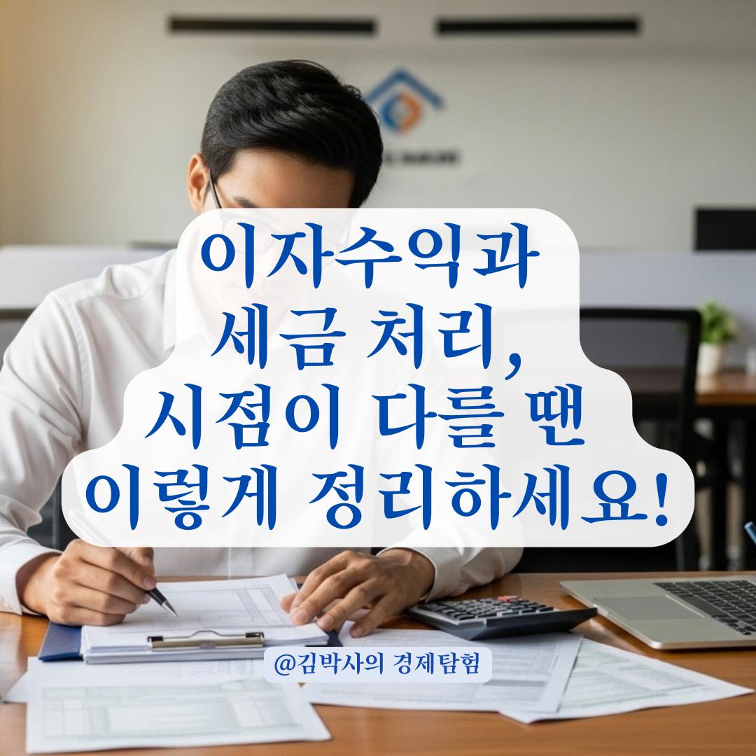 이자수익은 발생했는데 세금은 나중에? 회계처리 기준 제대로 정리!