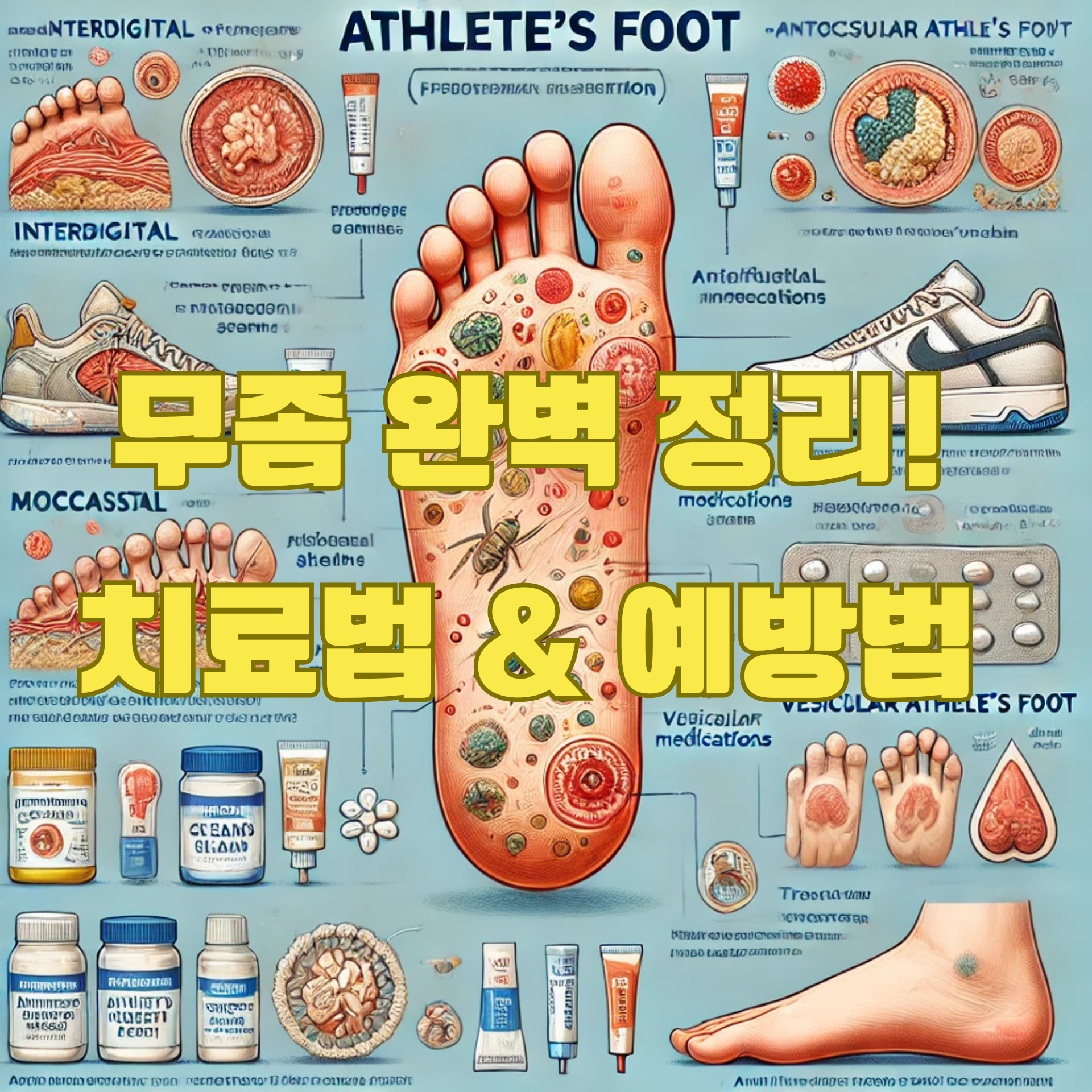 무좀과 습진 차이, 원인, 치료법 완벽 정리! 효과적인 예방법까지