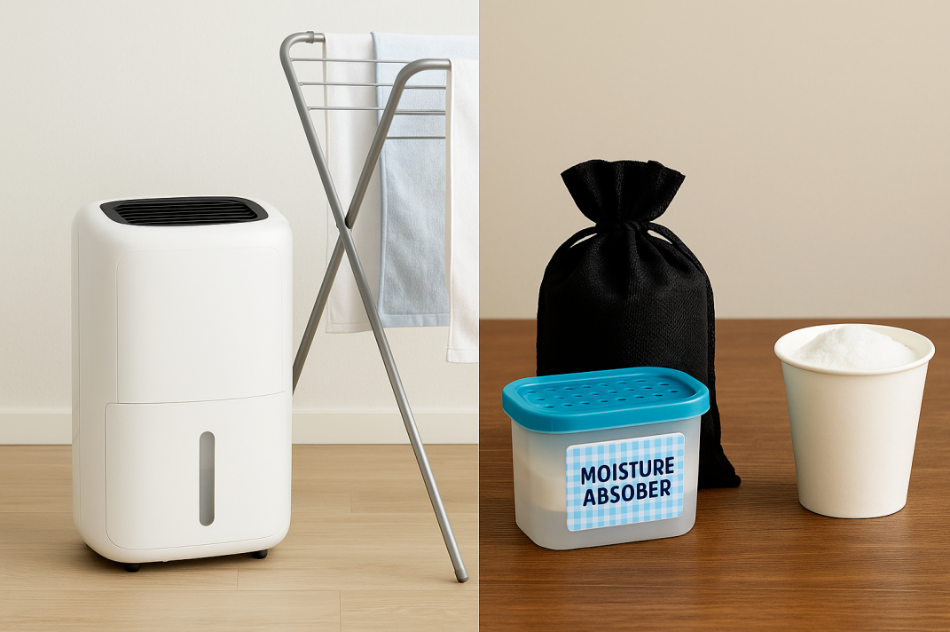 실내 제습을 위한 제습기와 습기 제거제, 베이킹소다와 숯을 활용한 장마 대비 아이템
