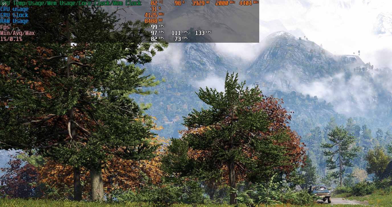 최대 최소 프레임 표시