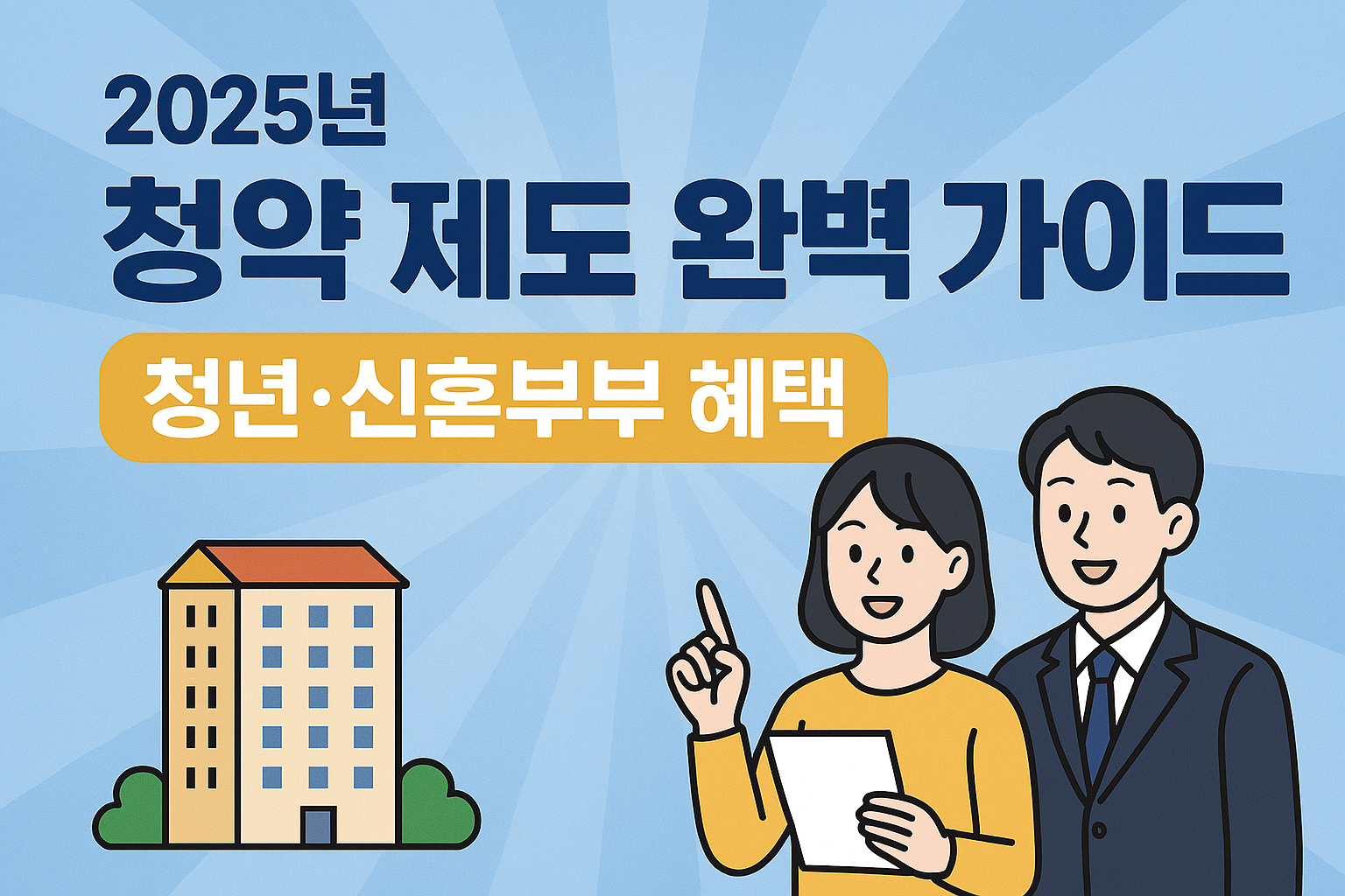 2025년 청약 제도 완벽 가이드: 청년·신혼부부 혜택