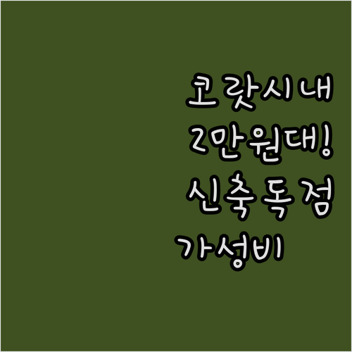 코랏 시내 호텔 추천 2만원대 신축부..
