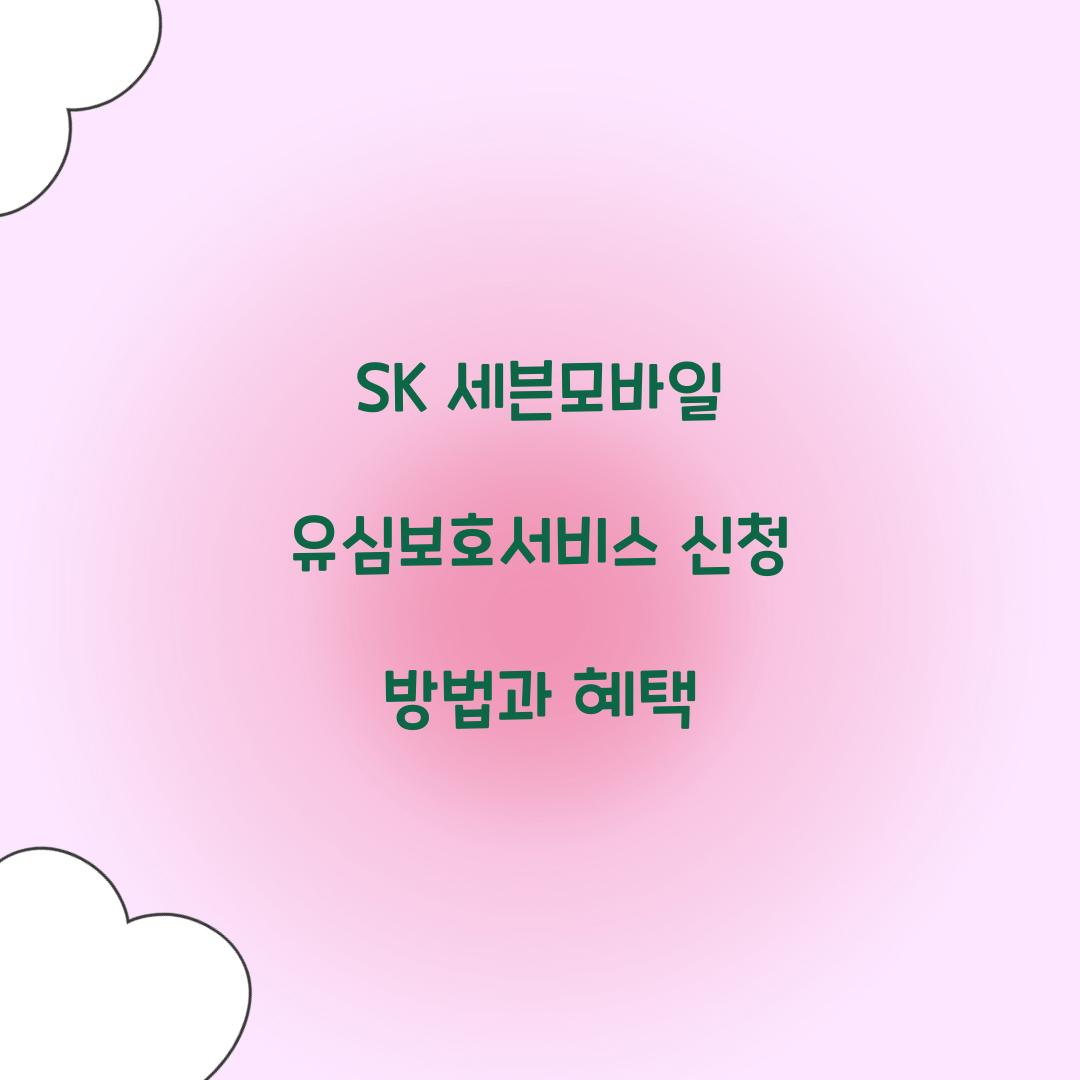 SK 세븐모바일 유심보호서비스