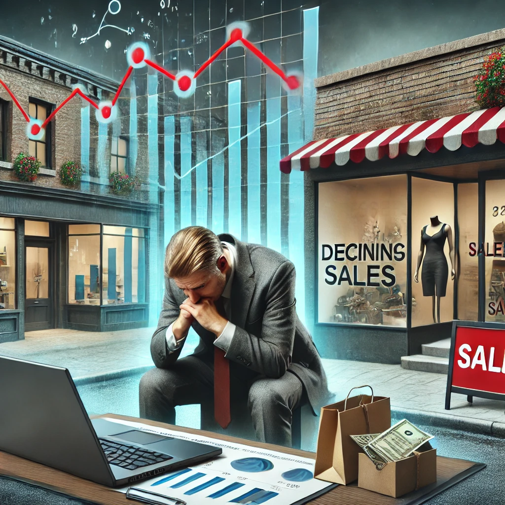 경기 침체로 인한 매출 감소