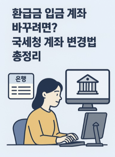 환급금 입금계좌 변경법
