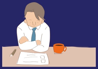 글을 읽고 있는 사람