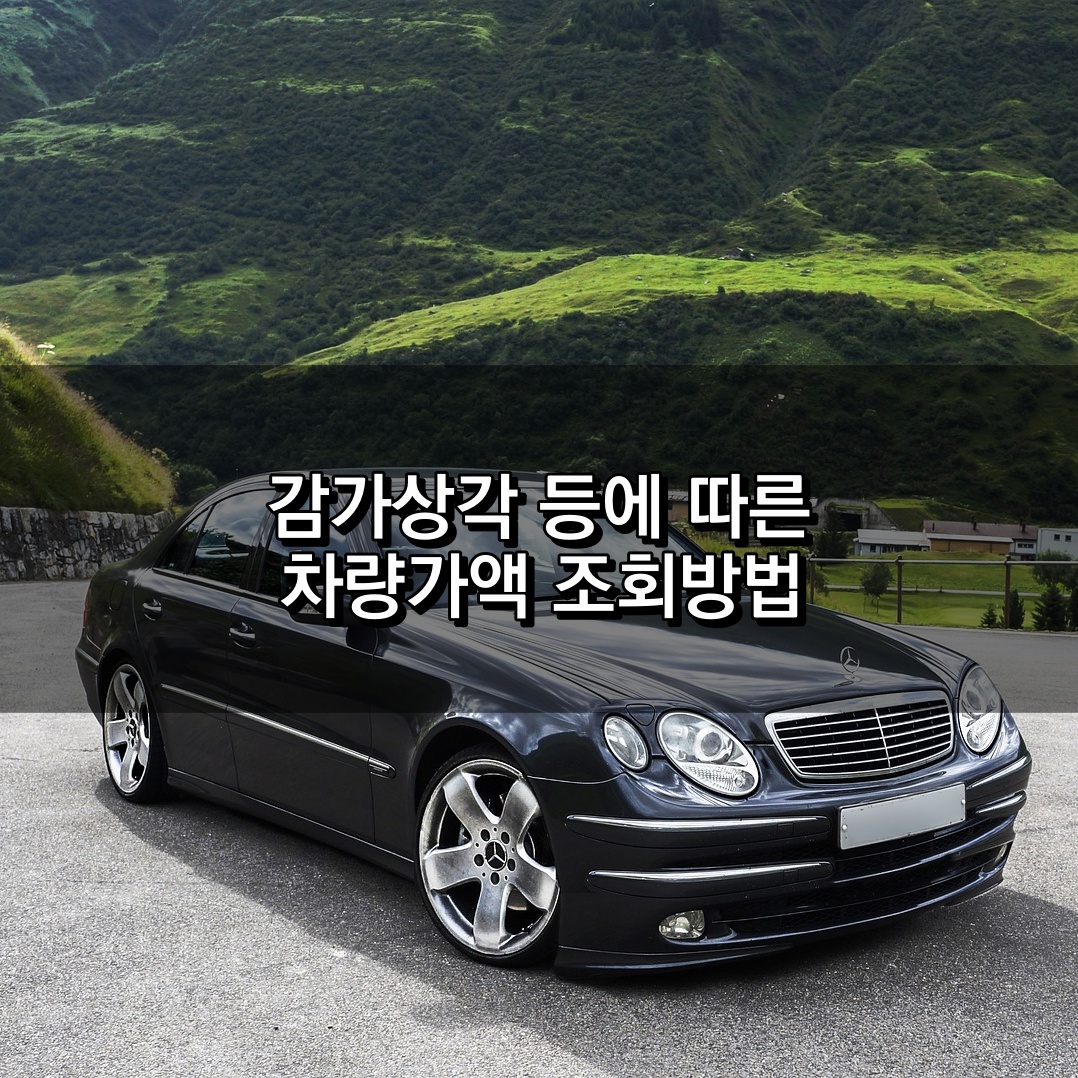 차량가액 조회방법