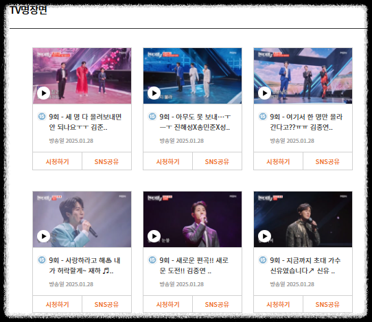 현역가왕2 투표