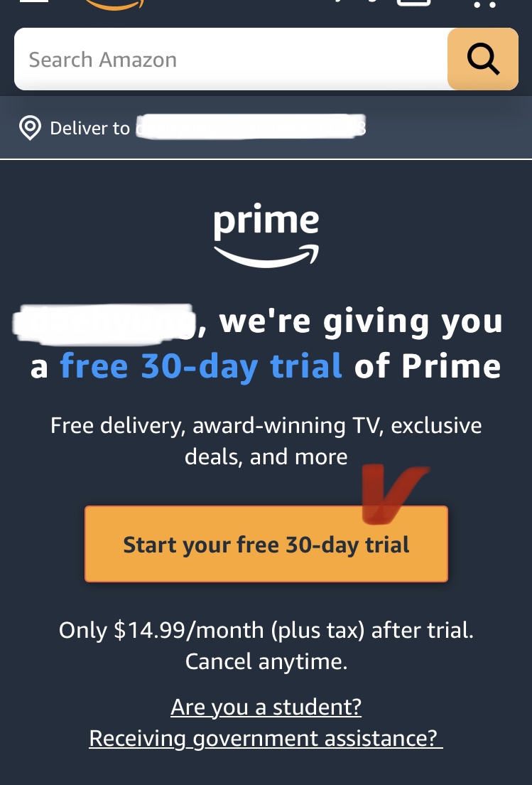 아마존 프라임 한 달 무료체험2