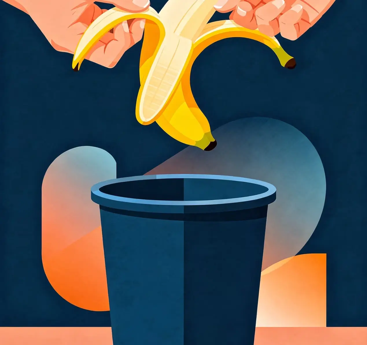 바나나껍질 음식물쓰레기 및 활용법 알아보기