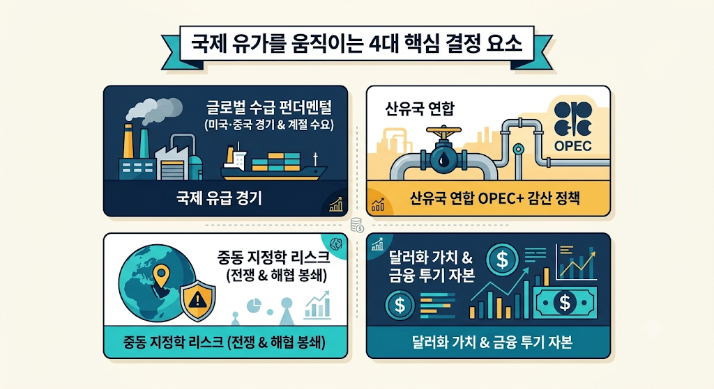 국제 유가를 결정짓는 핵심 4대 요소