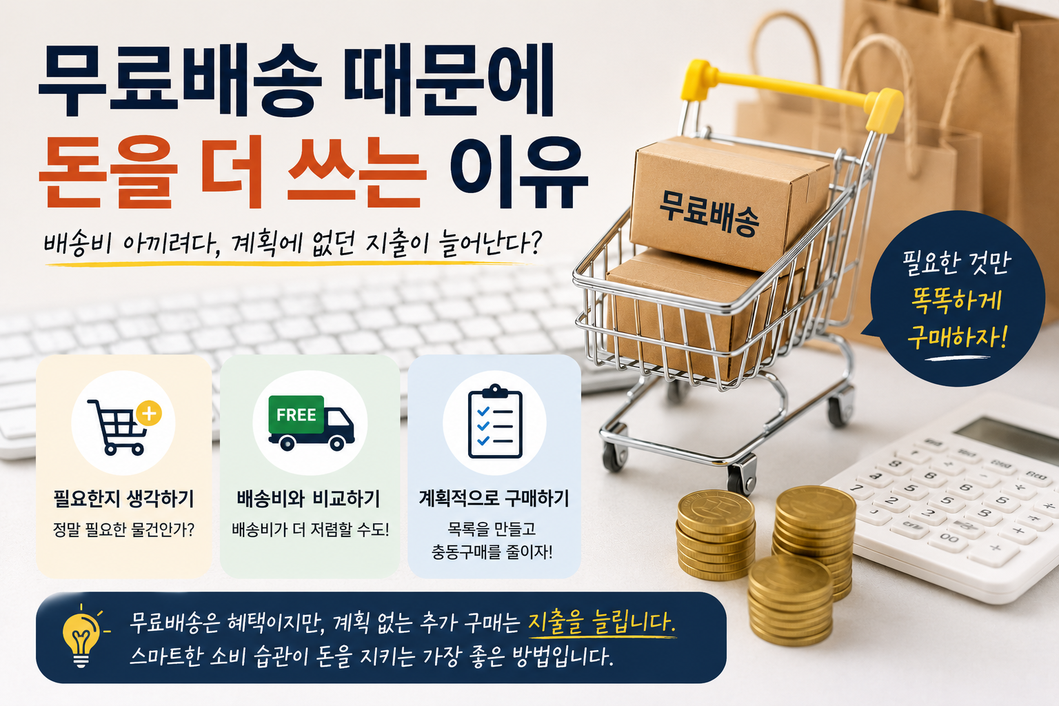 무료배송으로 돈을 더 쓰게 되는 이유
