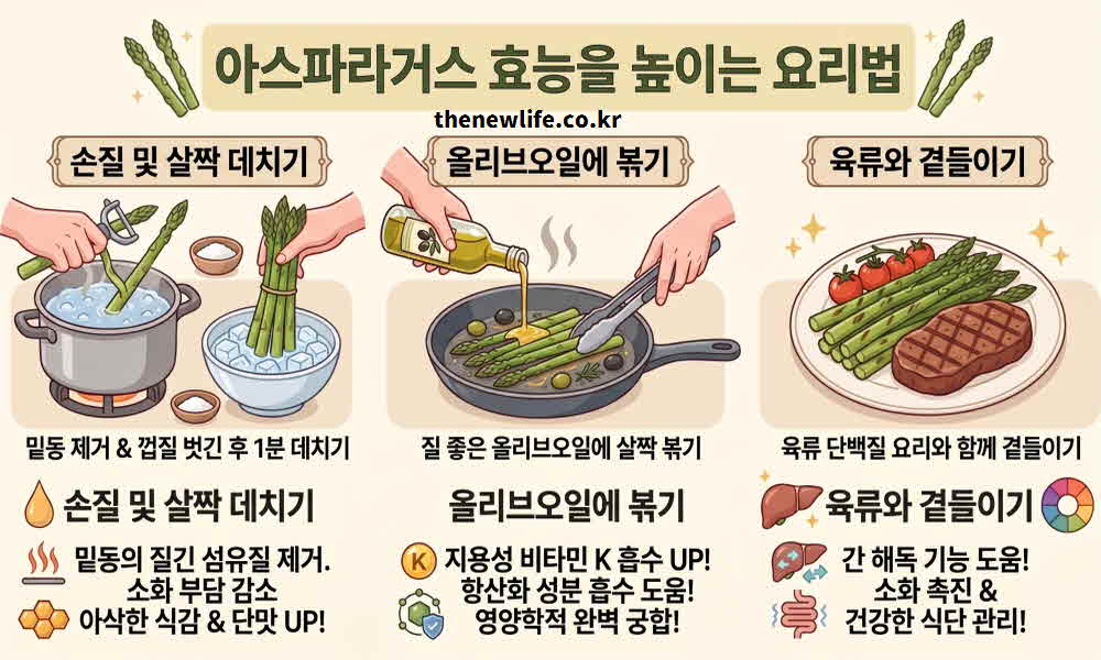 아스파라거스 효능 높이는 요리법