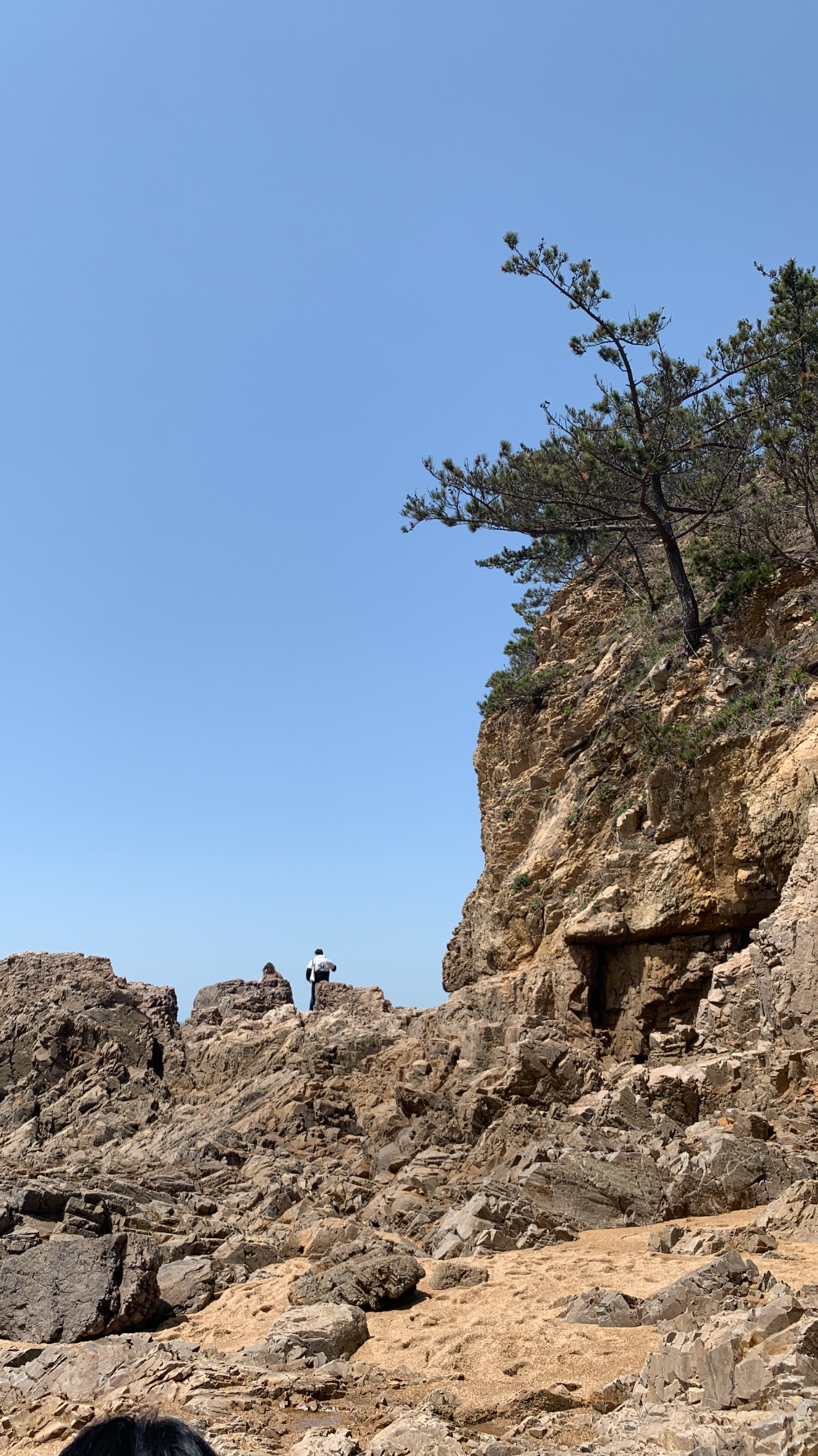 파도리 해안경관 바위넘기