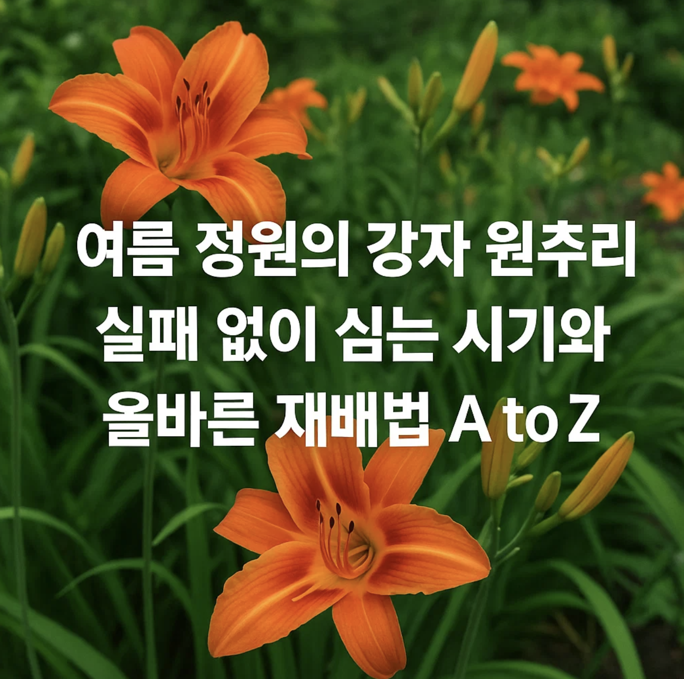 여름 정원의 강자 원추리, 실패 없이 심는 시기와 올바른 재배법 A to Z