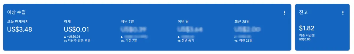 애드센스-하루-수익