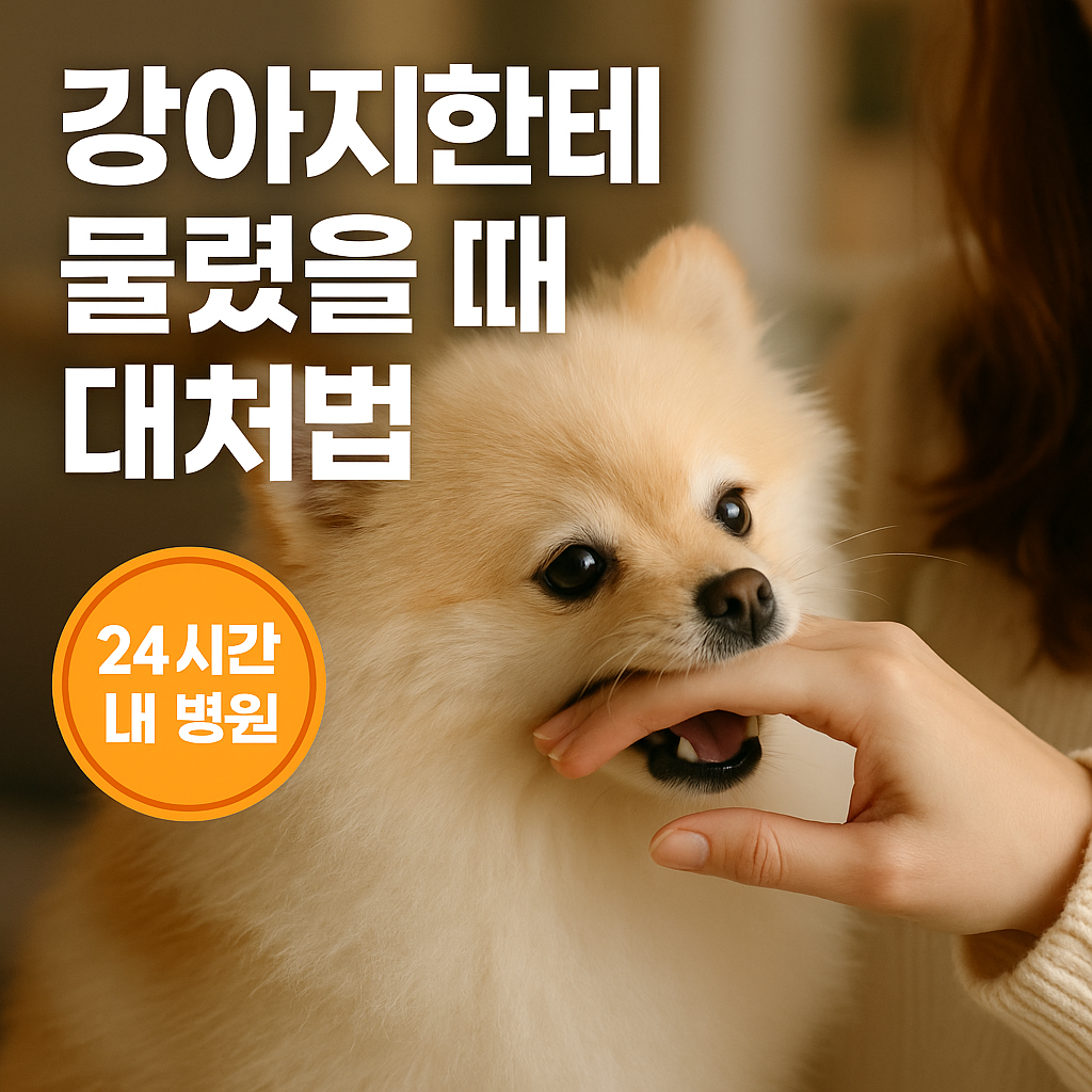 강아지한테 물렸을 때