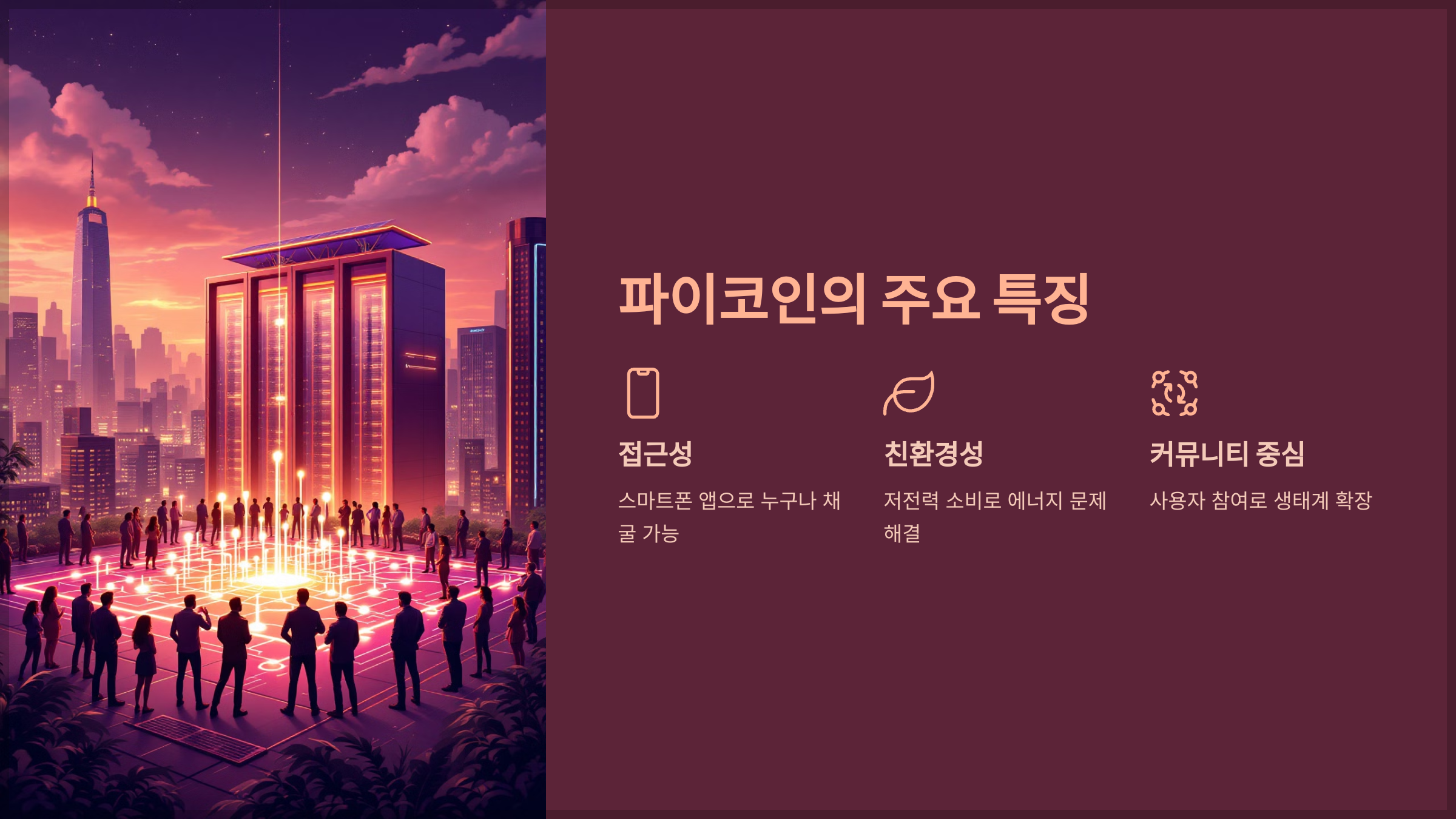 파이코인의 주요 특징