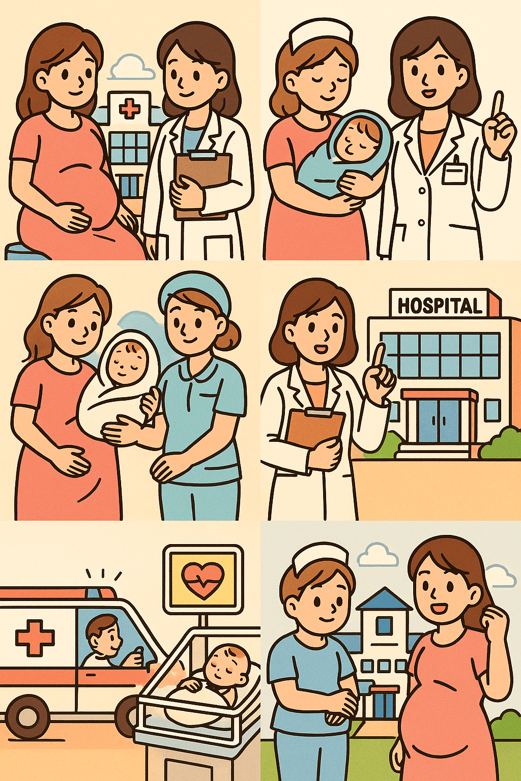 신생아 집중치료와 산모 진료가 통합된 병원 시스템