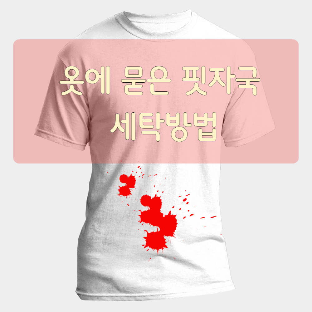 옷에 묻은 핏자국 세탁방법