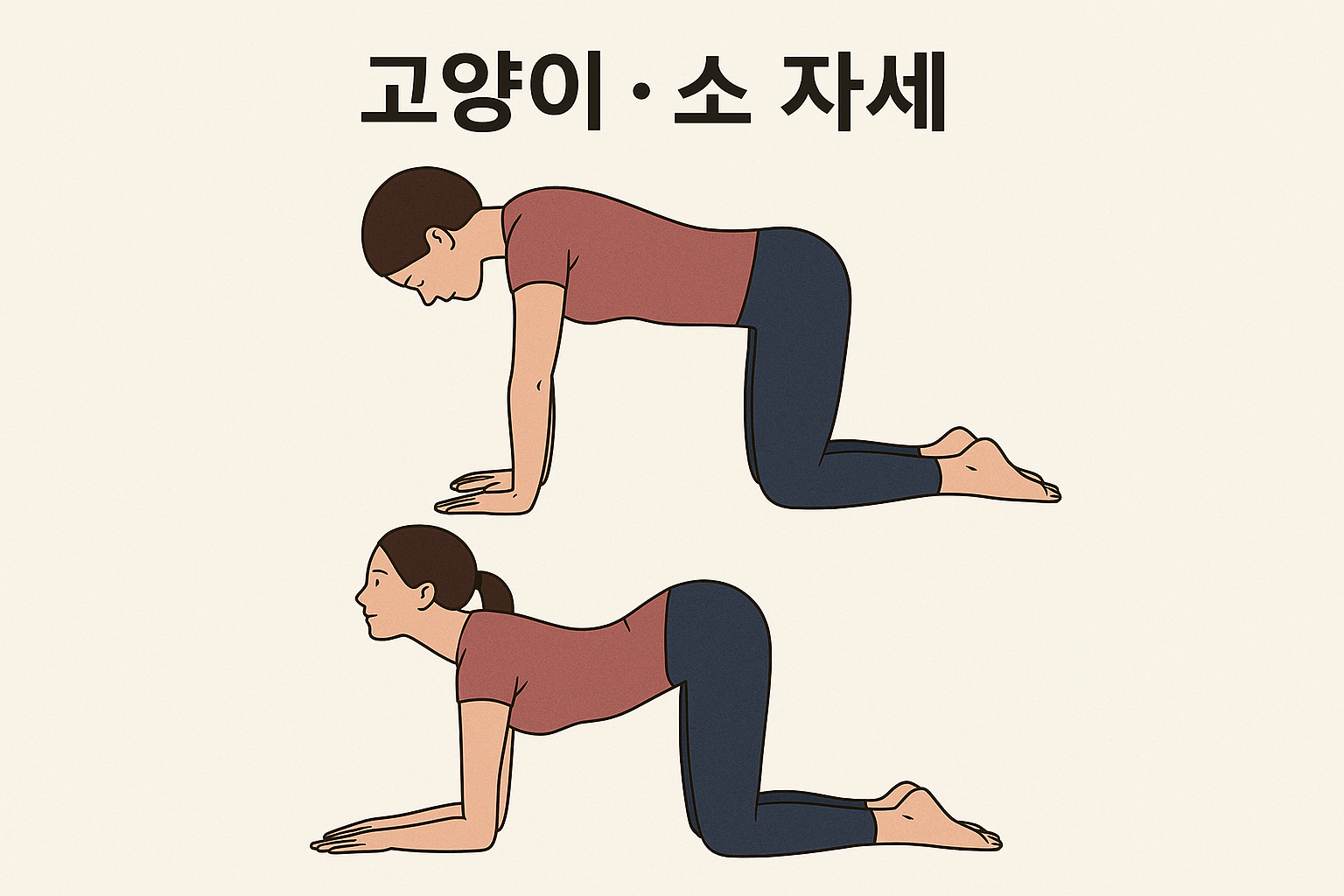 고양이 소 자세
