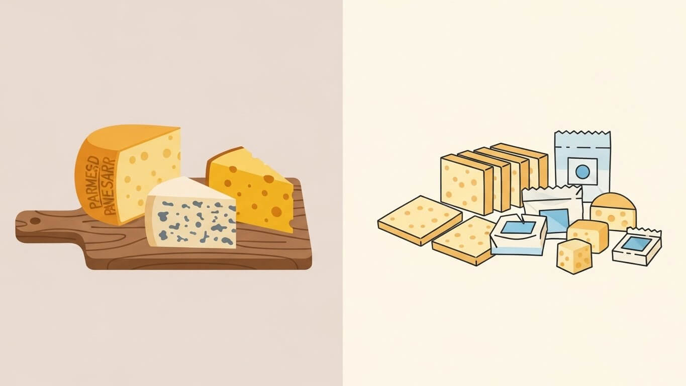 일본 vs 유럽 치즈 건강성 (칼슘, 나트륨, 지방)