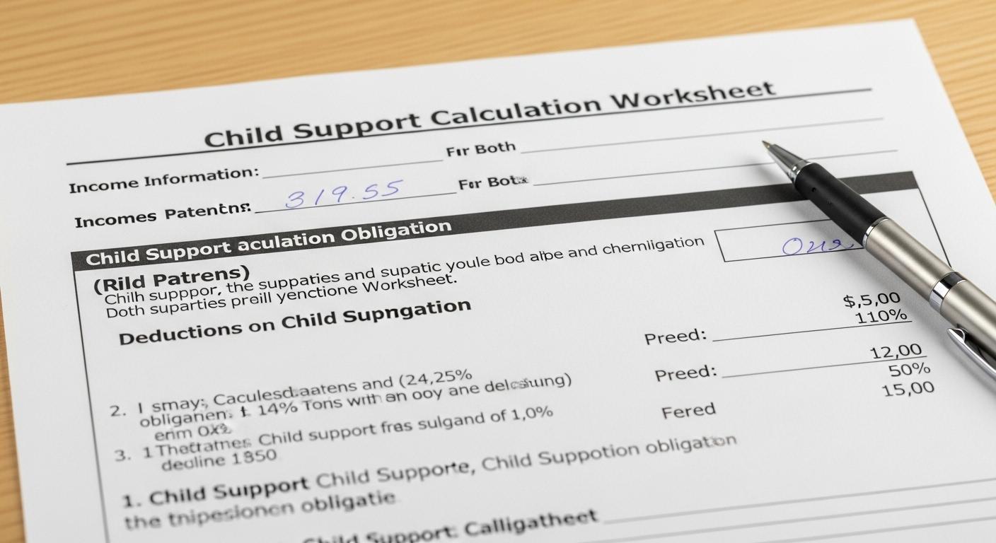 양육비산정기준표