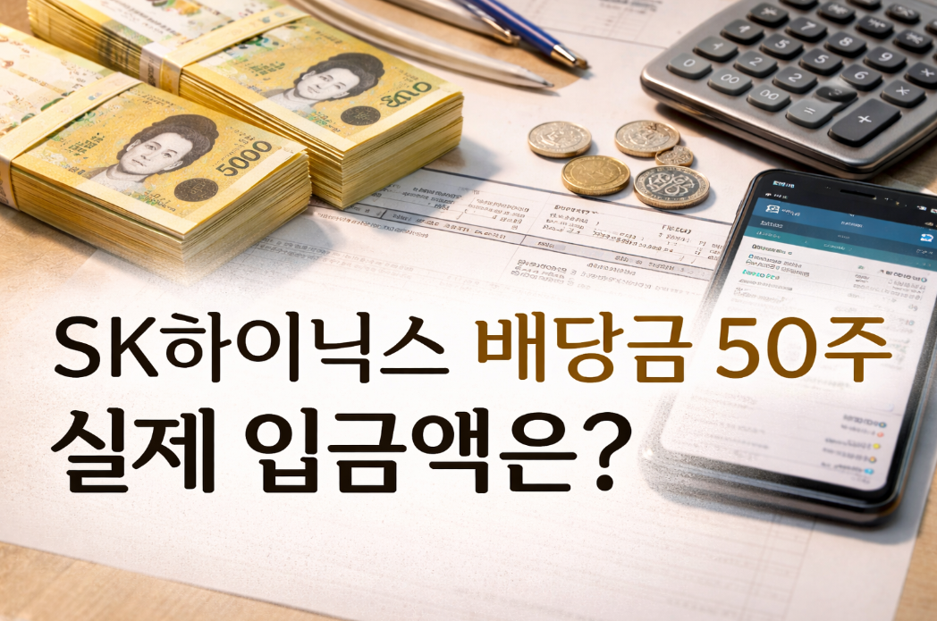 SK하이닉스 배당금 50주 실제 수령액 공개