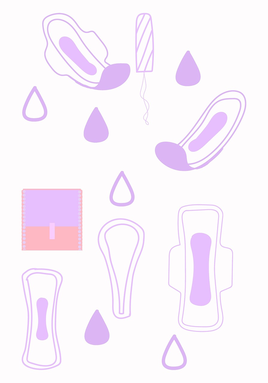 여성 생리대 그림