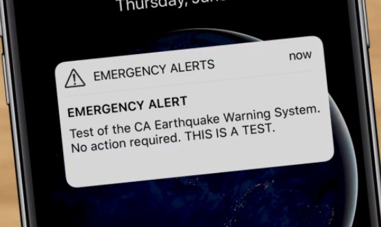 아이폰-안전안내문자