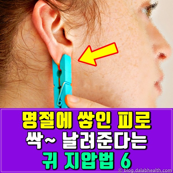 귀 지압점,피로에 좋은 지압법,팁줌
