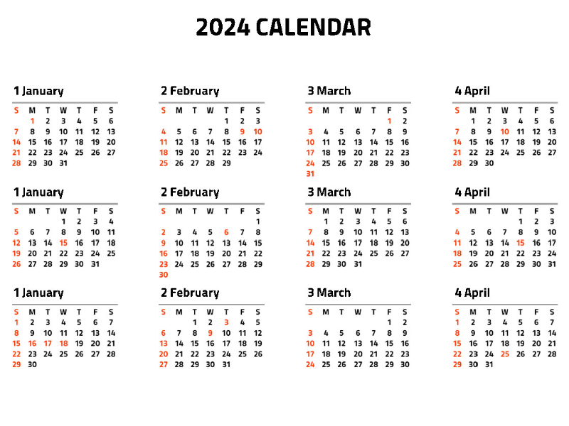 2023년 무료 달력 이미지 샘플 8