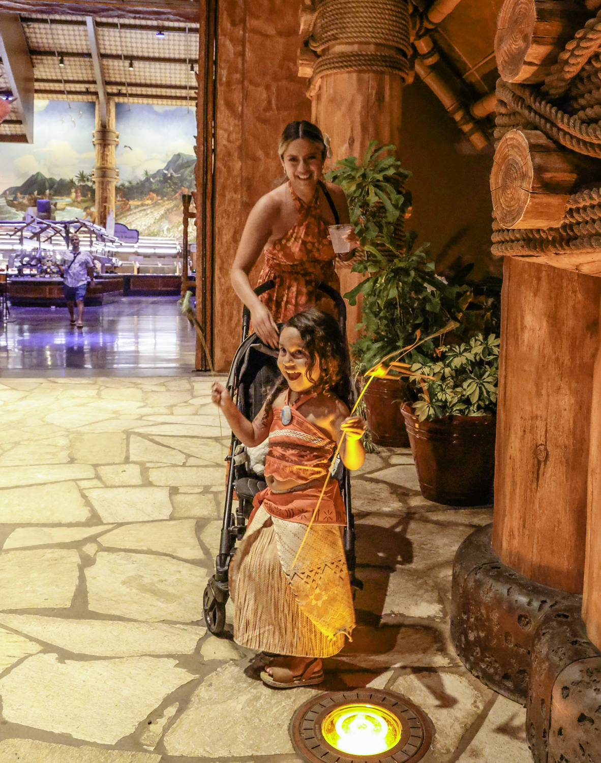 하와이 폴리네시안 센터 모아이