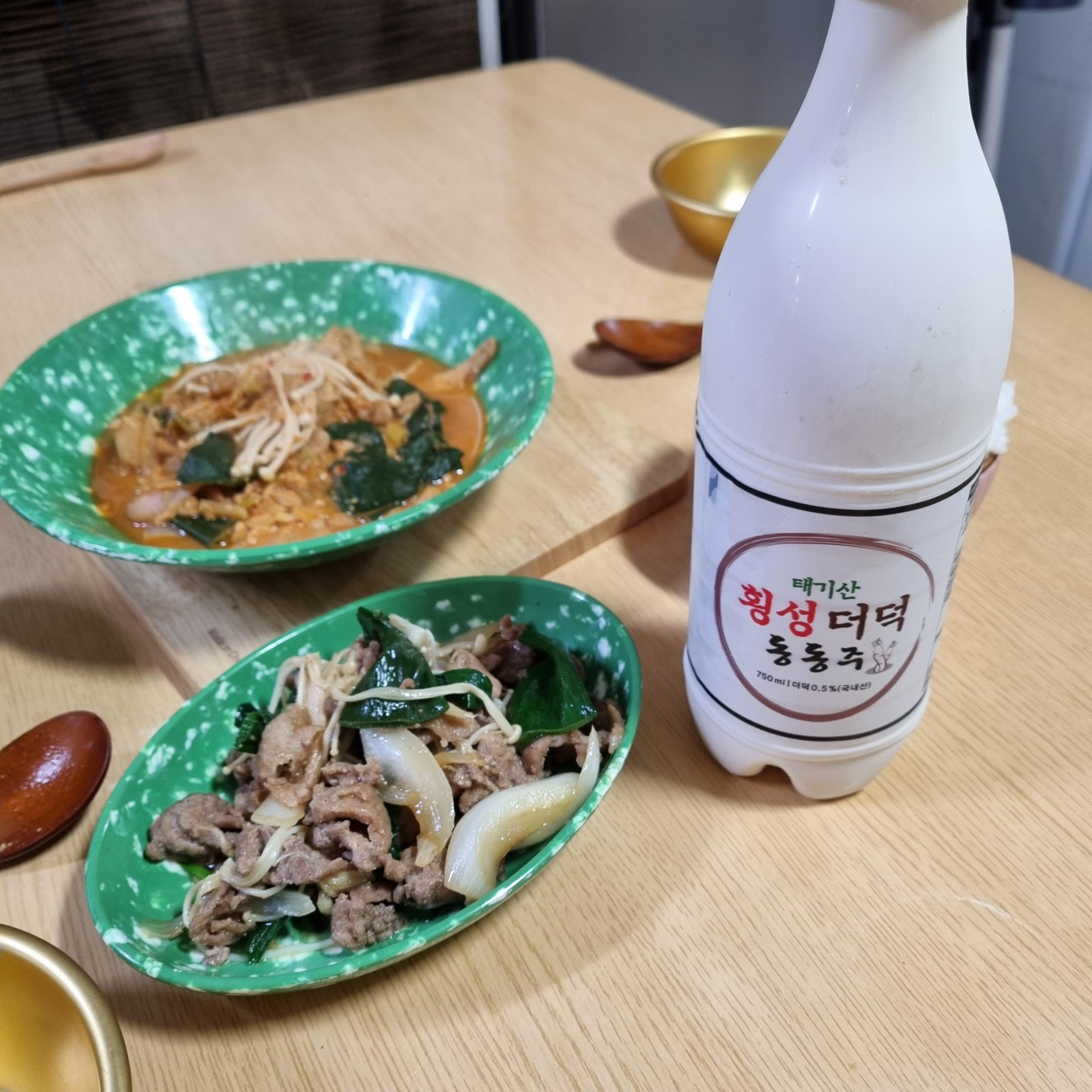 더덕 동동주 시음