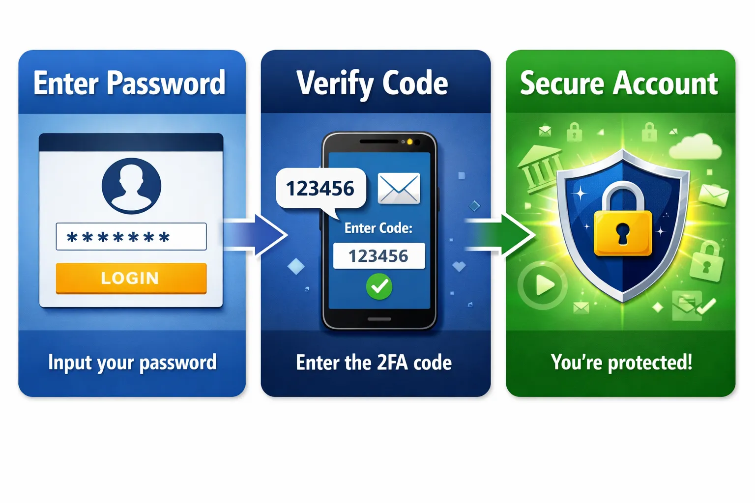 2단계 인증 설정 (해킹 방지, 계정 보안, 인증 방법)