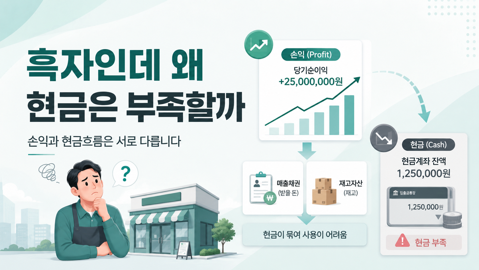 흑자인데 현금이 부족한 이유 내용의 대표 이미지