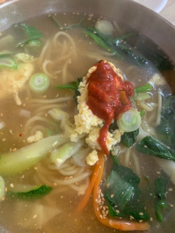 닭수육 밀면 온면